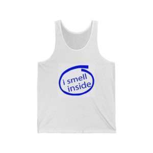 Funny Unisex Jersey Tank Top - I Smell Inside