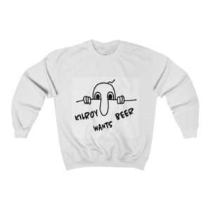 Kilroy Wants Beer Unisex Heavy Blend™ Crewneck Sweatshirt