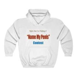 Unisex Heavy Blend Hoodie Sweatshirt - Right Now I'm Holding a Name My Penis Contest