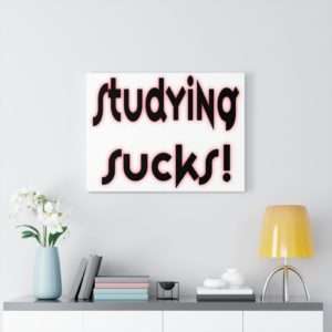 Studying Sucks Canvas Gallery Wraps