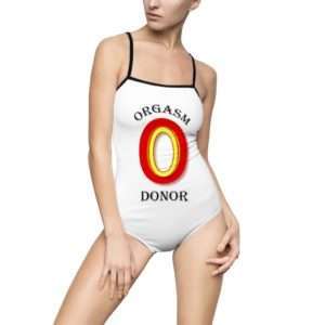 Orgasm Donor Women's One-piece Swimsuit