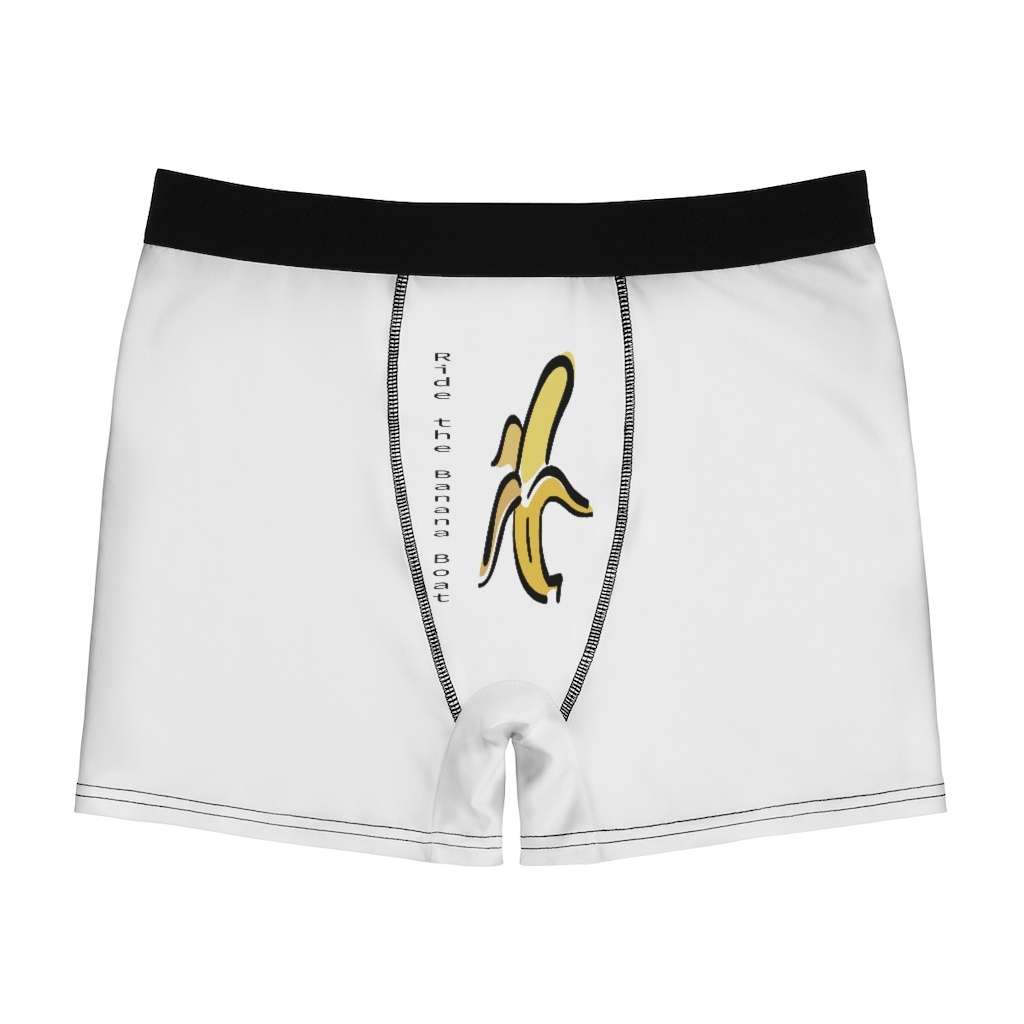 Ride the Banana Boat Men’s Boxer Briefs | FunnyDesigns.com