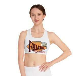 Funny Sports Bra AOP - Fellatio Gelato