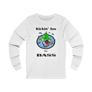 Unisex Jersey Long Sleeve T-shirt - Kickin' Ass on Bass