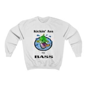 Unisex Heavy Blend™ Crewneck Sweatshirt - Kickin' Ass on Bass