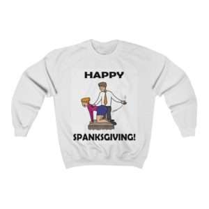 Funny Unisex Heavy Blend Crewneck Sweatshirt - Happy Spanksgiving!