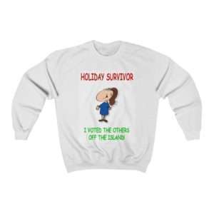 Funny Unisex Heavy Blend Crewneck Sweatshirt - Holiday Survivor I Voted the Others Off the Island