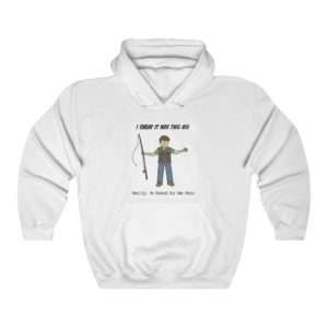 Unisex Heavy Blend Hooded Sweatshirt - I Swear It Was This Big. Reality: He Hooked His Own Penis