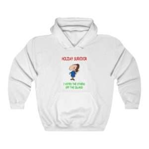 Funny Unisex Heavy Blend Hoodie Sweatshirt - Holiday Survivor I Voted the Others Off the Island