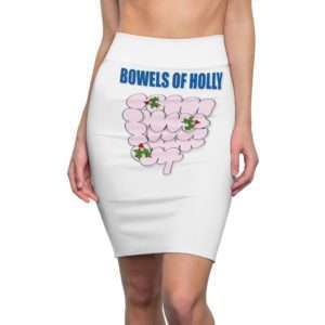 Women's AOP Pencil Skirt - Bowels of Holly