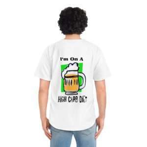 Funny Men's Baseball Jersey - I'm On a High Carb Diet
