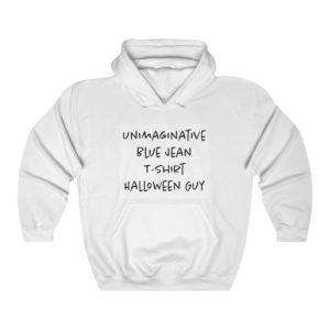 Unimaginative Blue Jean T-shirt Halloween Guy Unisex Heavy Blend™ Hooded Sweatshirt