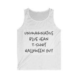 Unimaginative Blue Jean T-shirt Halloween Guy Men's Softstyle Tank Top