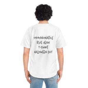 Unimaginative Blue Jean T-shirt Halloween Guy Men's Baseball Jersey