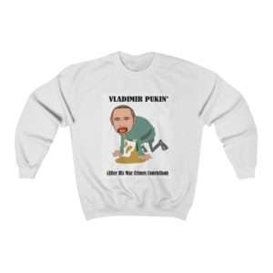 Humorous Unisex Heavy Blend Crewneck Sweatshirt - Vladimir  Pukin’ (After His War Crimes Conviction)