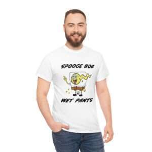 Unisex Heavy Cotton Tee - Spooge Bob Wet Pants