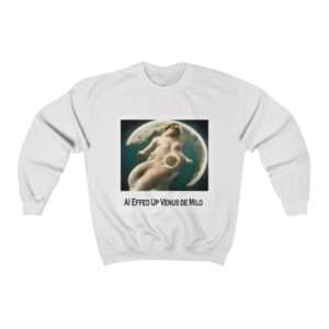 Unisex Heavy Blend™ Crewneck Sweatshirt - AI Effed Up Venus de Milo