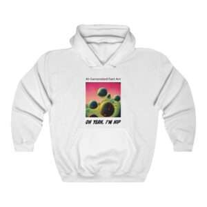 Unisex Heavy Blend™ Hooded Sweatshirt - AI-Generated Fart Art. Oh Yeah, I’m Hip
