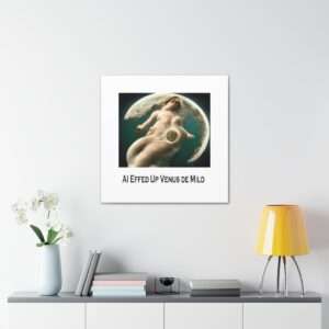 Funny Canvas Art Print Gallery Wrap - AI Effed Up Venus de Milo