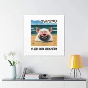 Canvas Gallery Wraps - My AI Drew Someone Speaking Pig Latin