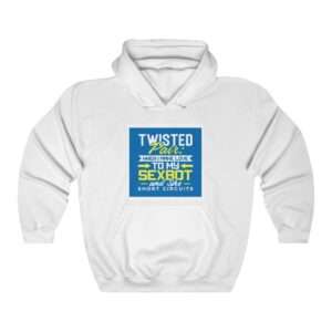 Unisex Heavy Blend™ Hooded Sweatshirt - Twisted Pair: When I Make Love to My Sexbot and She Short Circuits
