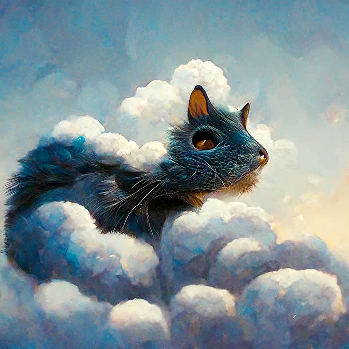 squirrel in clouds