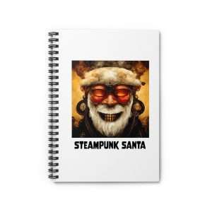 Spiral Notebook - Ruled Line - Steampunk Santa