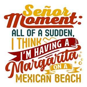 Señor Moment: All of a Sudden, I Think I’m Having a Margarita on a Mexican Beach