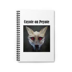 Spiral Notebook - Ruled Line - Coyote on Peyote