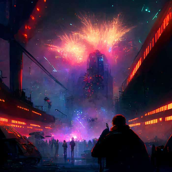 Steampunk Fireworks City