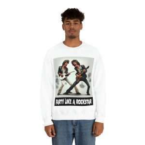 Funny Unisex Heavy Blend Crewneck Sweatshirt - Farty Like a Rockstar