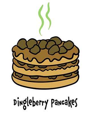 Dingleberry Pancakes T-shirts Hoodies Coffee Mugs Facemasks Notebooks  Aprons for Sale