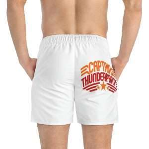 Funny Men’s Swim Trunks - Captain Thunderpants