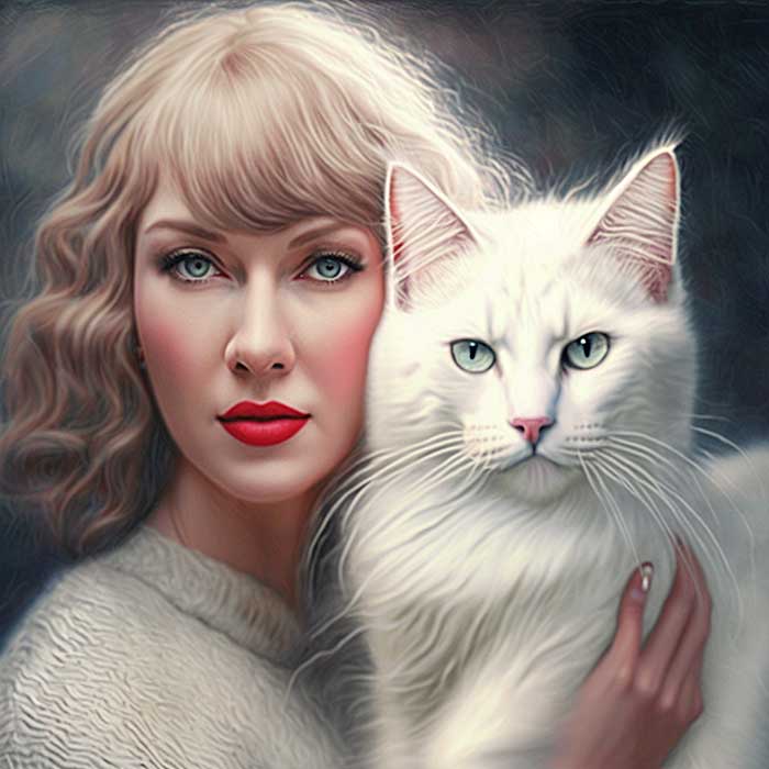 Taylor Swift and Cat