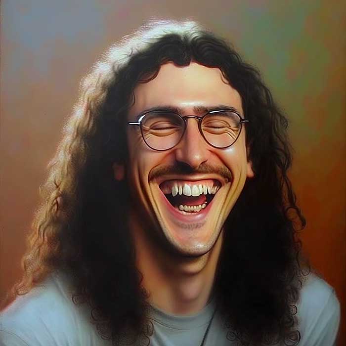 Weird Al Yankovic Laughing
