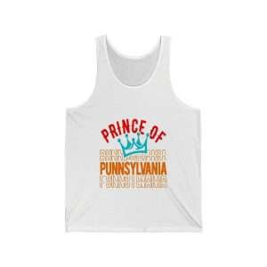Funny Unisex Jersey Tank Top - Prince of Punnsylvania