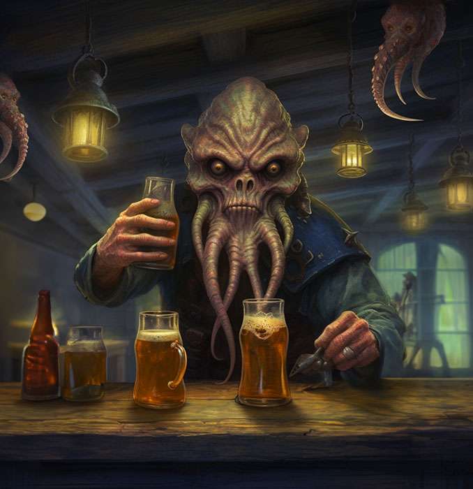 Kraken with Beer