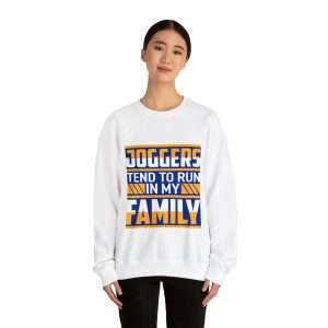 Funny Unisex Heavy Blend Crewneck Sweatshirt - Joggers Tend to Run in My Family