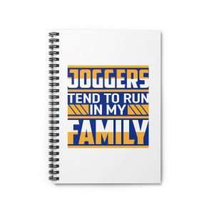 Funny Spiral Notebook with Ruled Lines - Joggers Tend to Run in My Family