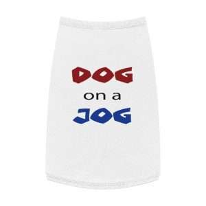 Funny Dog Tank Top T-shirt - Dog on a Jog